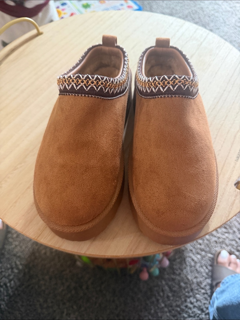 Kids Slip-On Casual Shoes in Tan